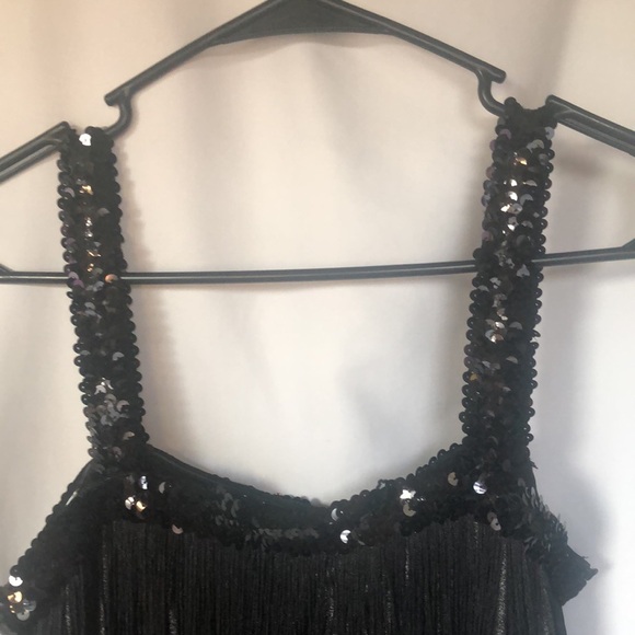 Black Flapper mini dress by Costume USA by Amscan. Size 6-8. Halloween Ready!! - Picture 12 of 12